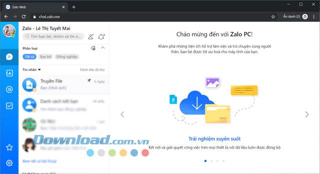 Zalo Web - Log in Zalo right on Google Chrome, Coc Coc, Firefox ...