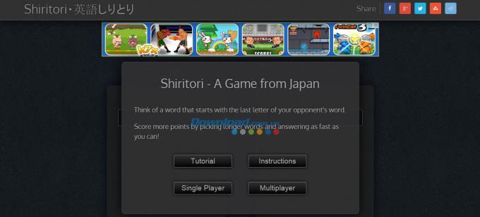 Shiritori - Spiel, das japanische Wörter verbindet