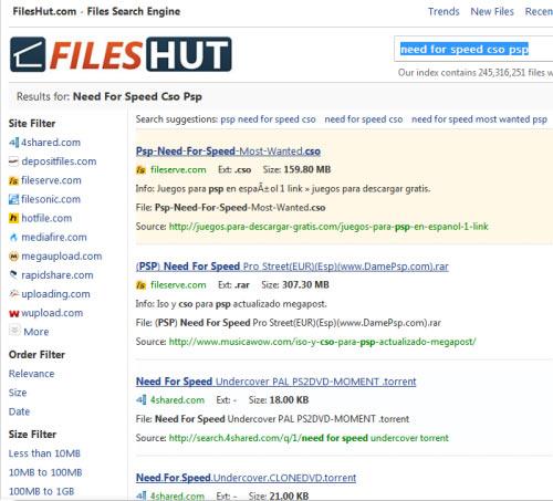 FilesHut - Durchsucht Dateien aus 50 Speicherdiensten