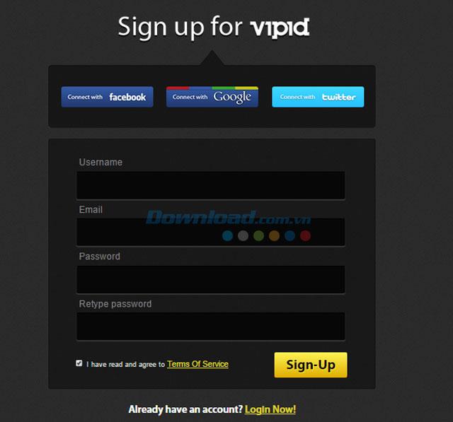Vipid Basic - Application to create video intro online
