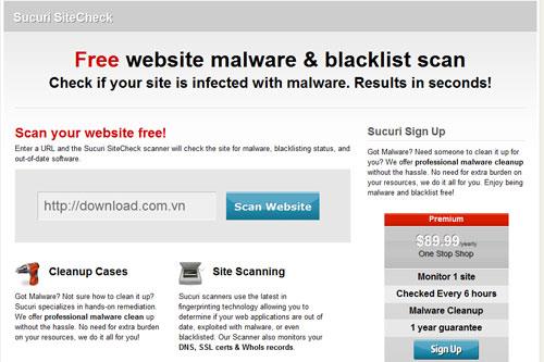 Sucuri SiteCheck - Sicherheitsüberprüfung für verkürzte Links