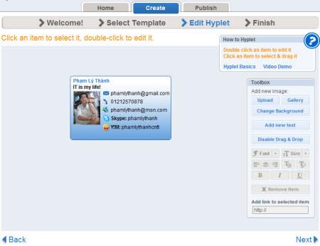 Hyplet - Erstellen Sie eine Online-Visitenkarte Hyplet - Erstellen Sie eine Online-Visitenkarte