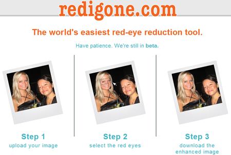 RediGone - Eliminar ojos rojos en línea