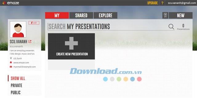 Emaze.com - Leistungsstarkes Präsentationsdesign-Tool