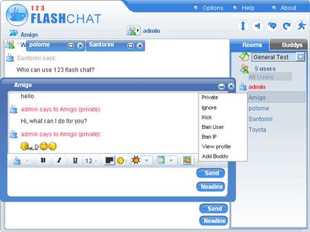 123 Flash Chat für Linux
