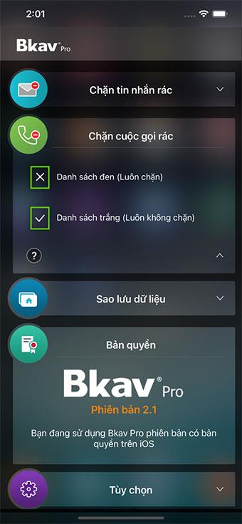 Bkav Pro Mobile für iOS 2.1 - Antiviren-Anwendung für Telefone Bkav Pro Mobile für iOS 2.1 - Antiviren-Anwendung für Telefone