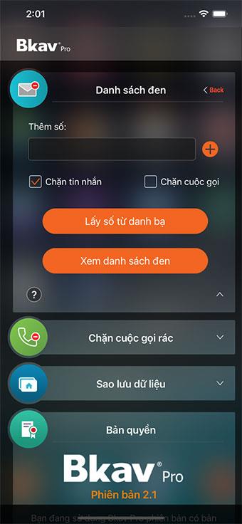 Bkav Pro Mobile für iOS 2.1 - Antiviren-Anwendung für Telefone Bkav Pro Mobile für iOS 2.1 - Antiviren-Anwendung für Telefone