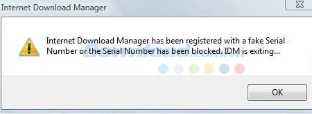 How to fix IDM error of Fake Serial Number