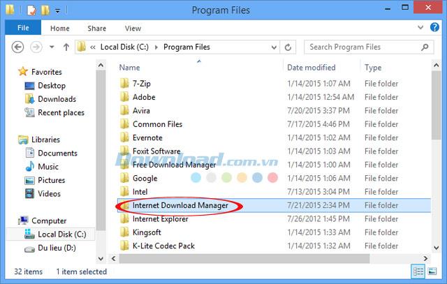 Instrucciones para eliminar completamente Internet Download Manager