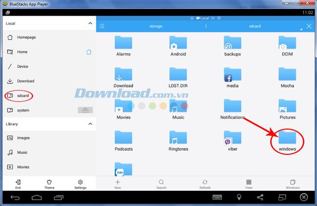 How to bring photos, data from your computer to BlueStacks