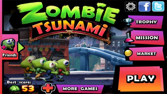 The secret to conquer the game Zombie Tsunami