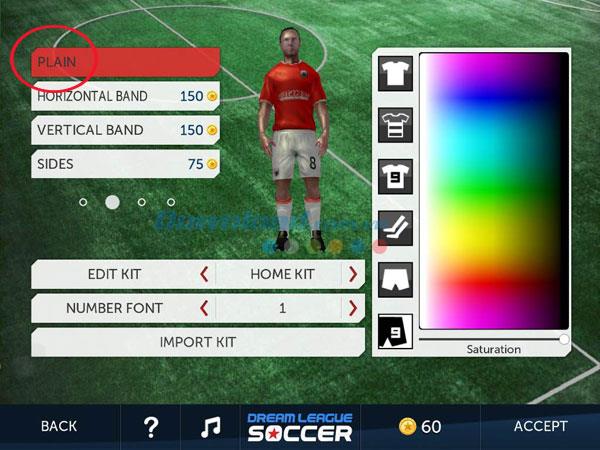 Guide to customize the player in Dream League Soccer