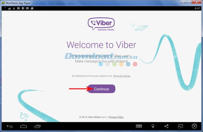 get code to open viber on phone from laptop