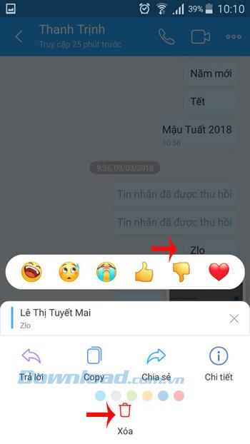 Comment récupérer et supprimer les messages Zalo sur votre téléphone