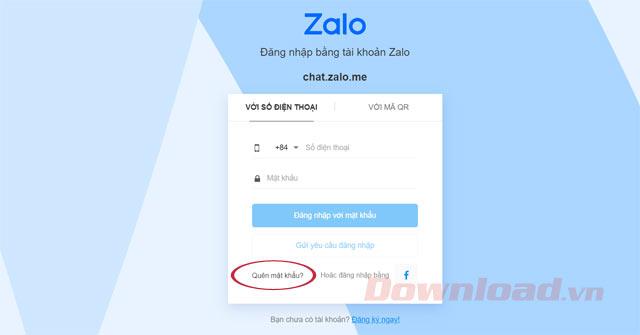 How to retrieve password Zalo fastest