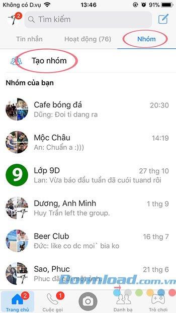 How to create a group, leave a group and delete a group on Messenger