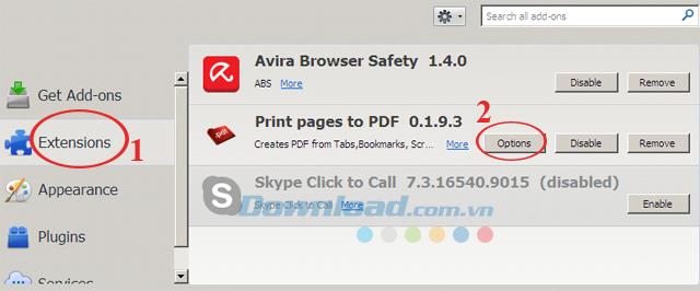 Speichern von Webseiten als PDF-Dateien in Firefox