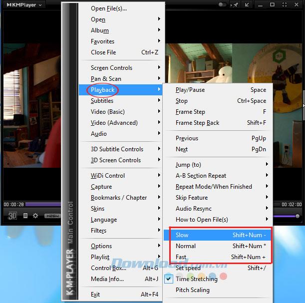 How to change the video playback speed of KMPlayer