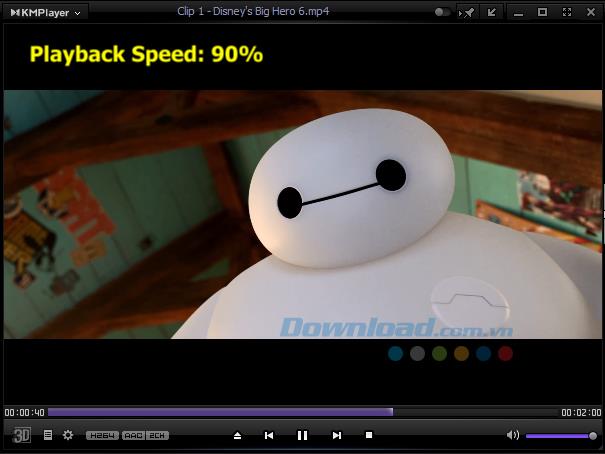 How to change the video playback speed of KMPlayer