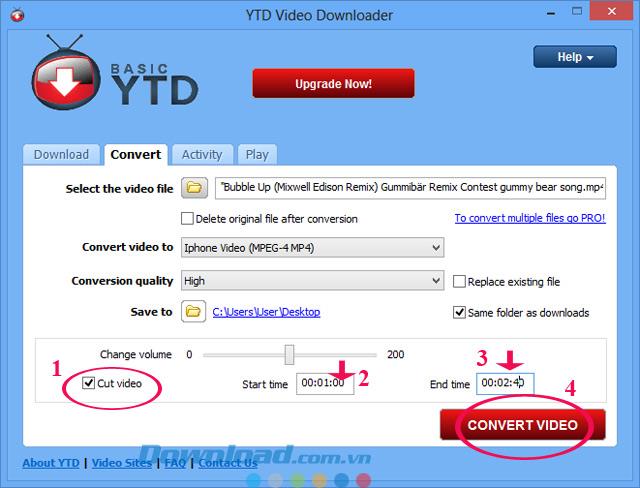 Guide to convert Video with YTD Video Downloader