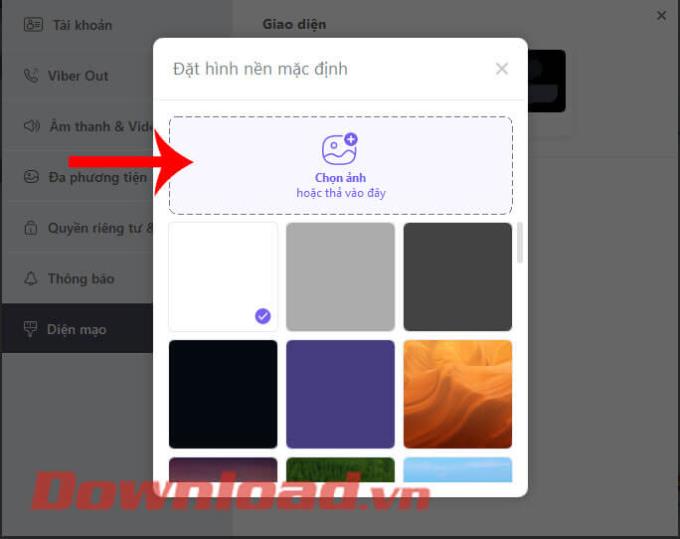 Instrucciones para cambiar el fondo de pantalla del chat de Viber
