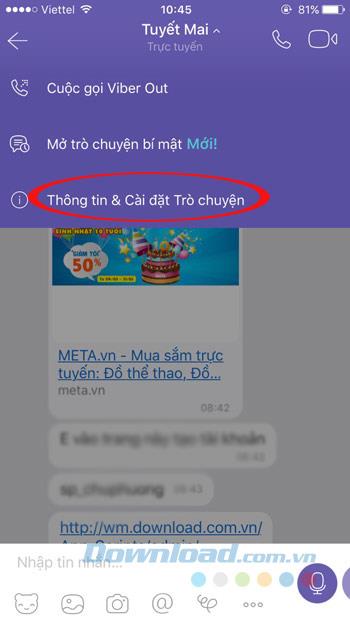 How to block spam messages on Viber