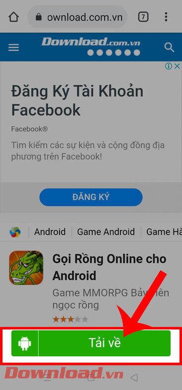 Petunjuk untuk menginstal game Call Dragon di ponsel Anda