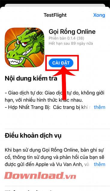 Petunjuk untuk menginstal game Call Dragon di ponsel Anda