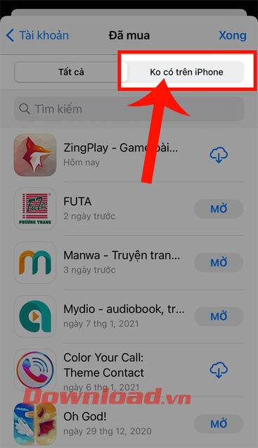 Instrukcje przywracania flagi ZingPlay Billionaire z iCloud na iPhone/iPad