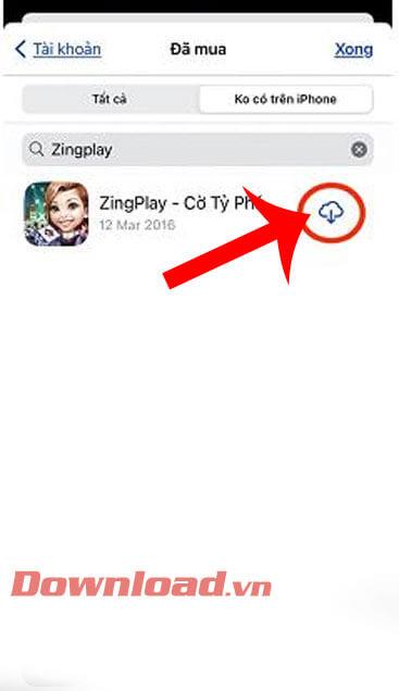 Instrukcje przywracania flagi ZingPlay Billionaire z iCloud na iPhone/iPad