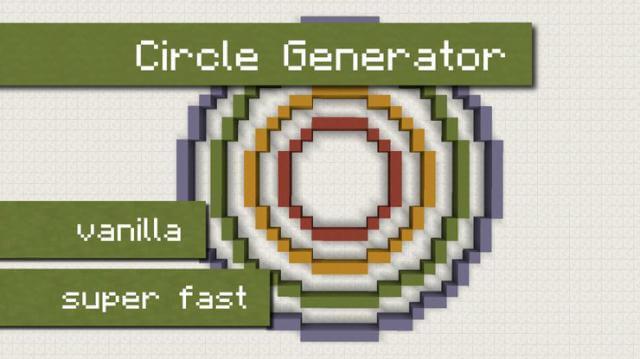 Cara menggambar lingkaran di Minecraft