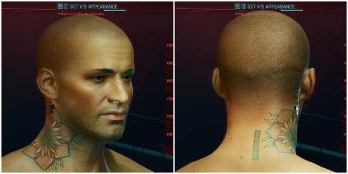 Cyberpunk 2077: Rating of facial tattoos