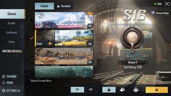 Instrucțiuni pentru finalizarea evenimentului PUBG Mobile Erangel Metro