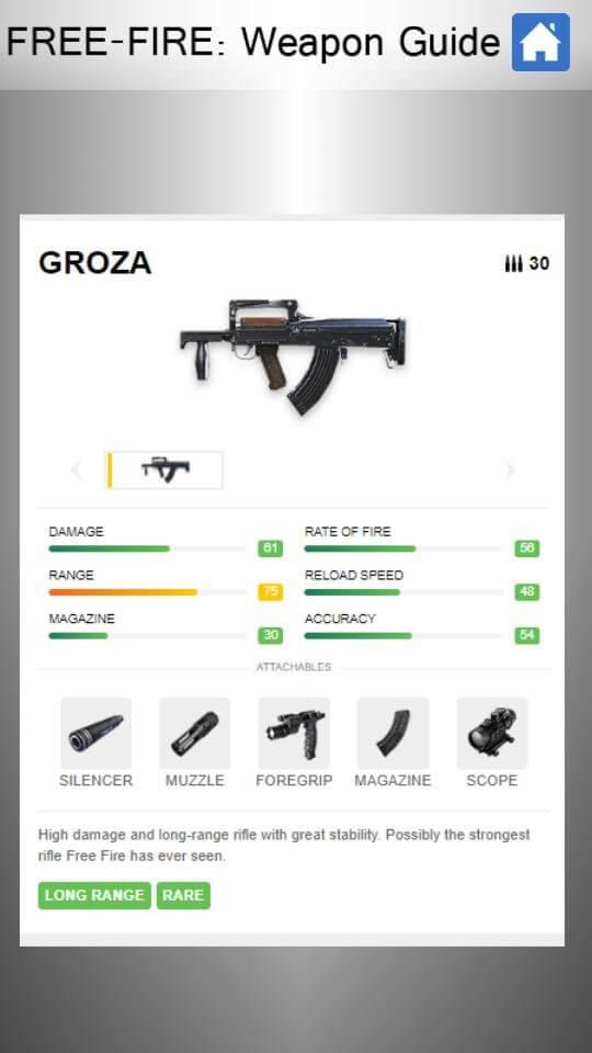 Garena Free Fire: Everything you need to know about Groza . locations