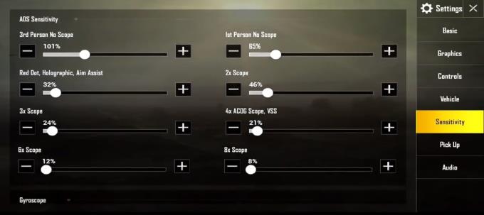 PUBG Mobile: Cómo ajustar la sensibilidad de ADS para jugar juegos con 4 dedos