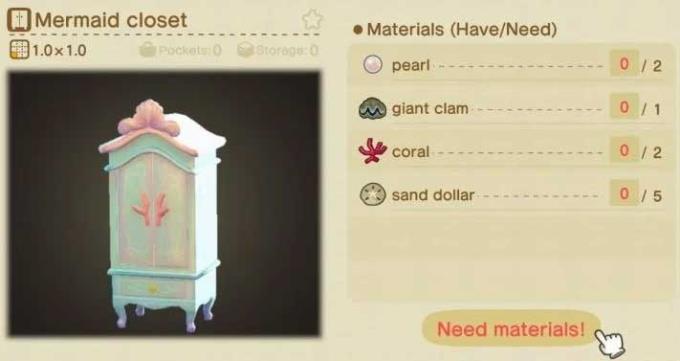 Animal Crossing: New Horizons - все рецепты своими руками на тему русалок