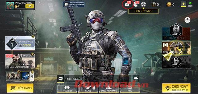 Instructions pour entrer dans le jeu Giftcode Call Of Duty: Mobile VN