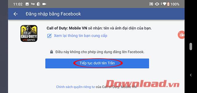 نحوه پیوند دادن فیس بوک با Call of Duty: Mobile VN