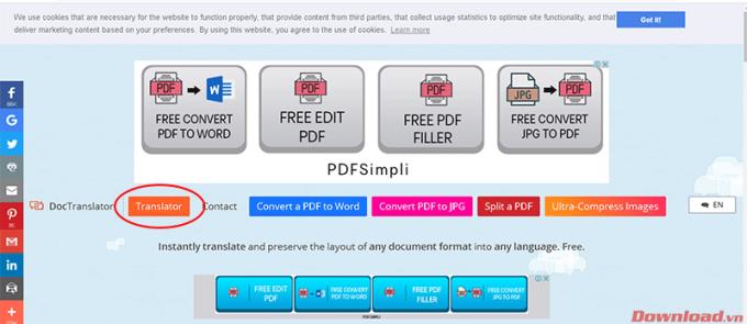 Instructions for translating multi-language PDF documents without software