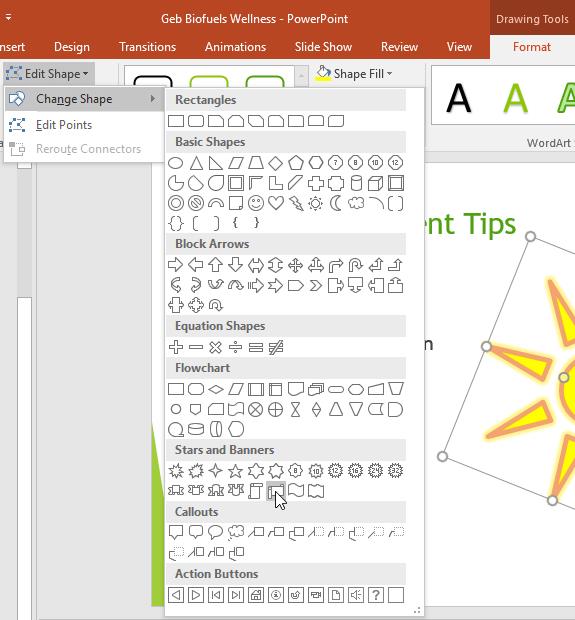 Poznaj program PowerPoint — Lekcja 15: Jak wstawiać i edytować kształty w kształtach w programie PowerPoint