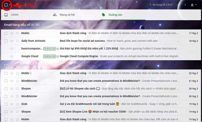 Cómo eliminar todos los mensajes en Gmail
