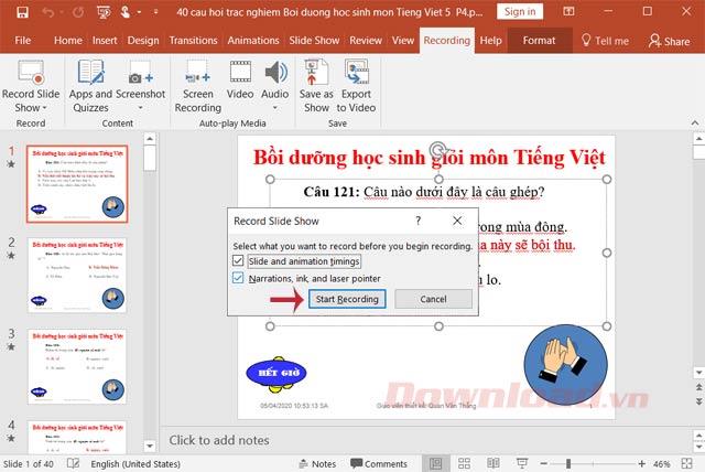 How to record and record PowerPoint presentations
