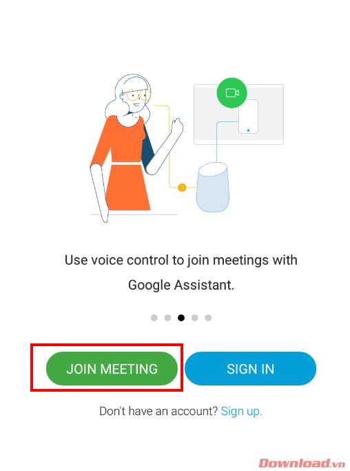 Instructions for registering and using Webex Meeting on mobile