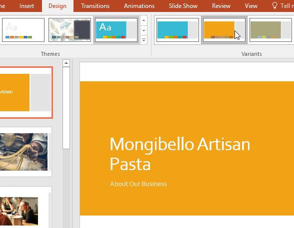 Learn PowerPoint - Lesson 5: How to use themes for PowerPoint slides slide