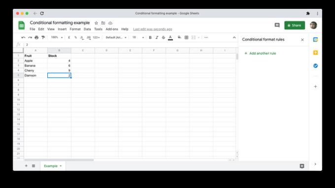How to use conditional formatting in Google Sheets