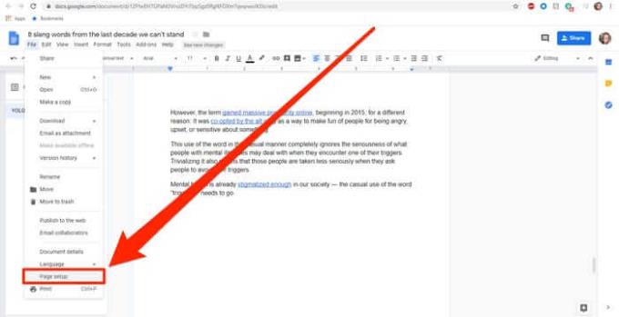 Come eliminare una pagina in Google Documenti