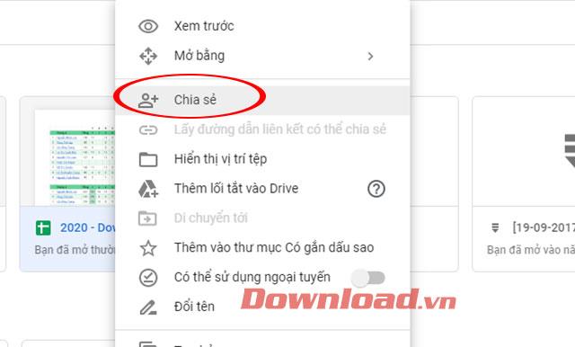 How to share Excel files on Google Drive
