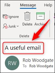 نحوه ویرایش ایمیل دریافت شده در Microsoft Outlook