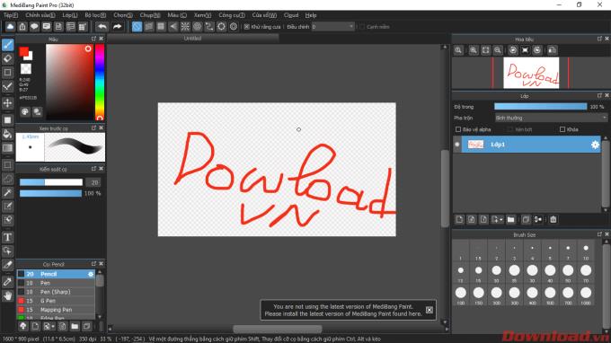 Install and use MediBang Paint Pro to draw professional comics