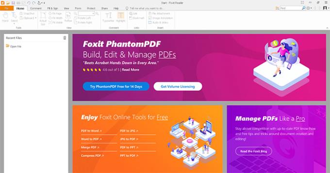 can foxit reader split pdf files